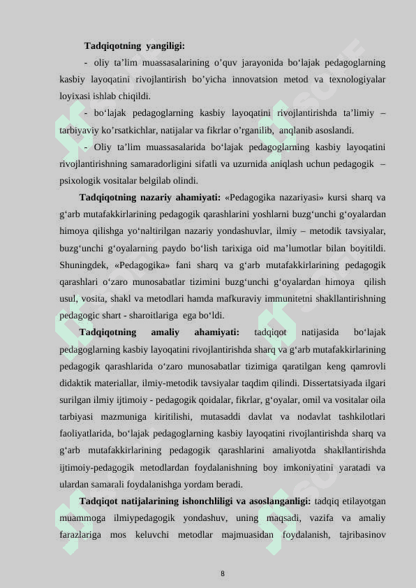 BO‘LAJAK PEDAGOGLARNING KASBIY LAYOQATINI RIVOJLANTIRISHDA SHARQ VA G‘ARB  MUTAFAKKIRLARINING PEDAGOGIK QARASHLARI 6