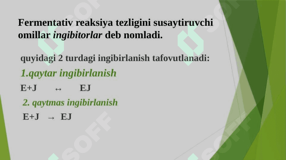 Fermentli reaksiyalarning boshlang‘ich tezligi va uni aniqlash usullari 6