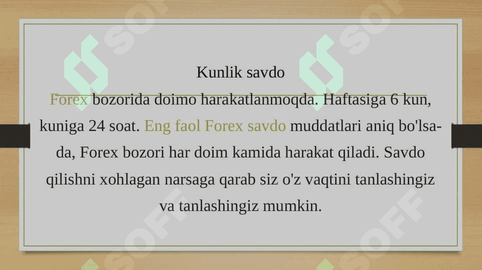 Forex savdosi bo‘yicha strategiyasi 2