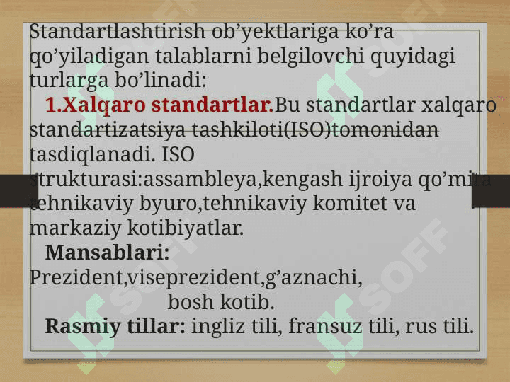 Mahsulot sifati nazorati fanidan tayyorlagan taqdimoti 3