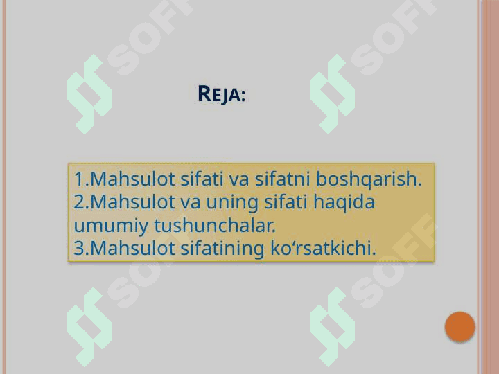 Mahsulot sifati va SENSORIK USULDA ANIQLASH 2