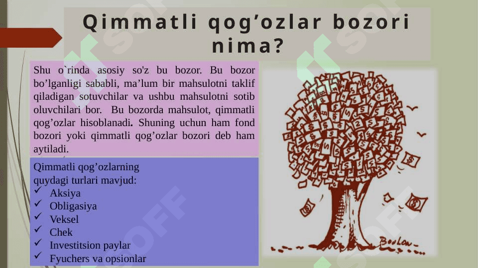 investitsiyalar va qimmatli qog'ozlar 3