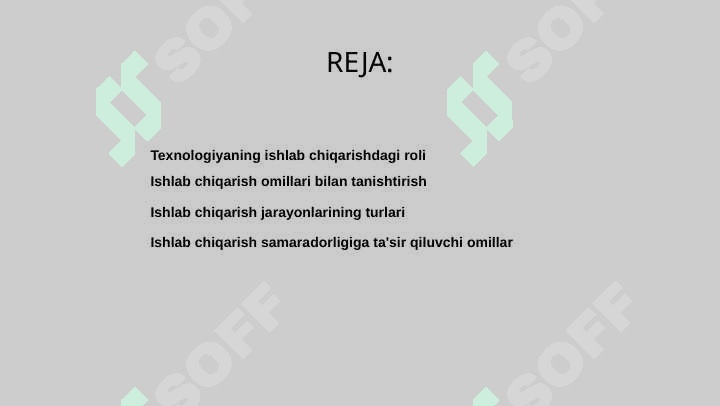 Ishlab chiqarish omillari va ishlab chiqarish jarayoni 2