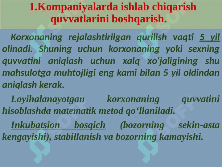 ISHLAB CHIQARISH QUVVATLARINI  STRATEGIK REJALASHTIRISH 2