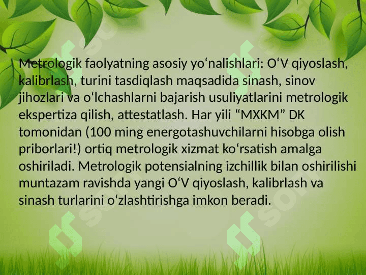 Metrologik ta'minot 3