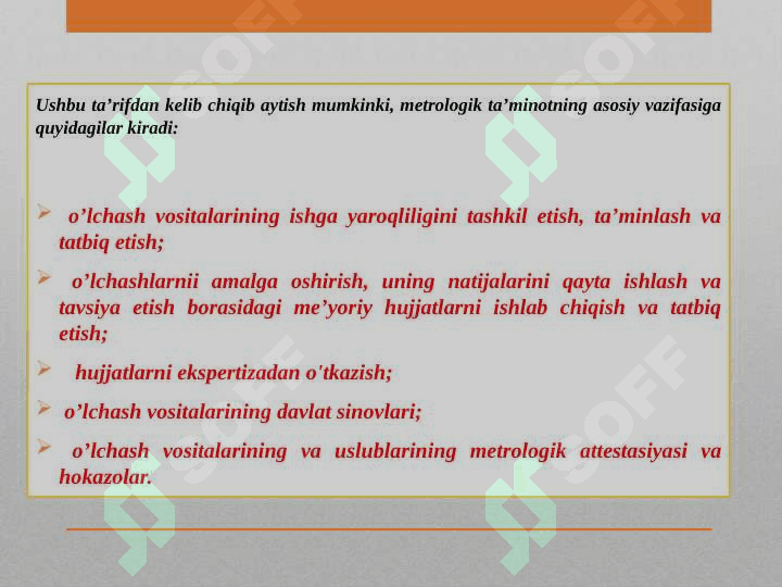 METROLOGIK XIZМAT VA METROLOGIK TA’MINOT 3