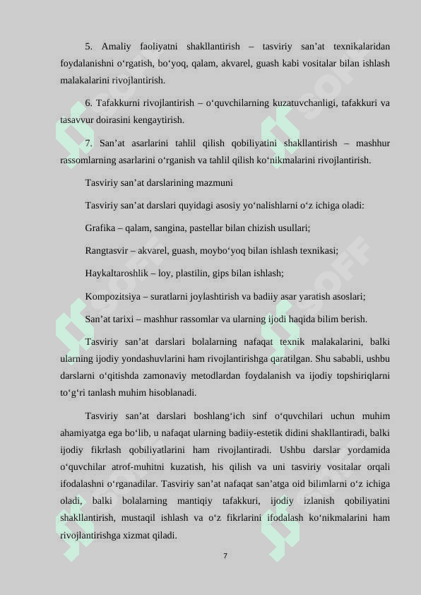 Tasviriy san'at darslarida ijodiy topshiriqlar yaratish 7