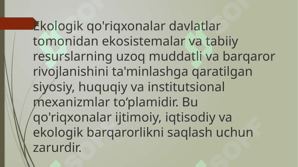 Qo'riqxonalar : mohiyati va maqsadi. 5