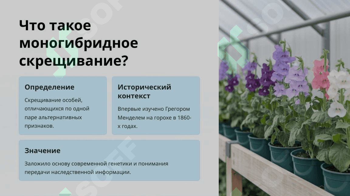 Моногибридное скрещивание и взаимодействие аллельных генов 3