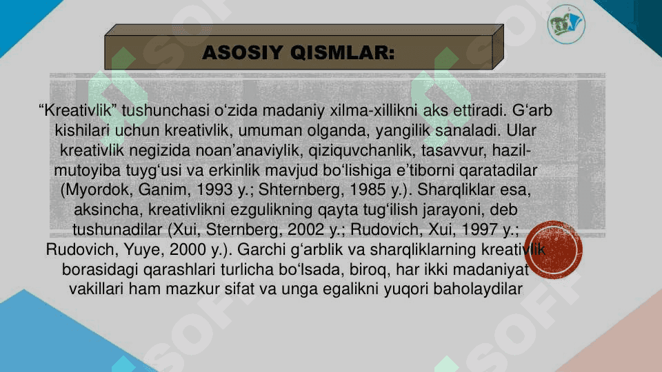 Taʼlimiy faoliyat ishlanmalari tayyorlashda pedagogning kreativ yondashuvi 7