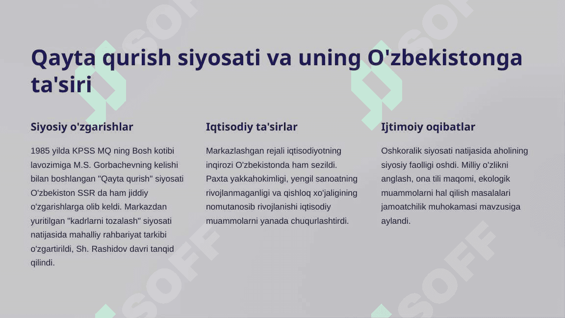Mustaqillikka erishish arafasida O'zbekistondagi ijtimoiy-siyosiy jarayonlar 3