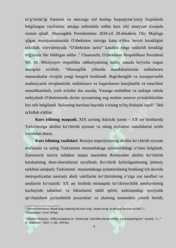 XIX asr ikkinchi yarmi XX asr boshlarida Rossiya imperiyasining Turkistondagi ko’chirish siyosati K.doc 4