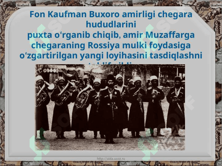 Buxoro amirligiga rossiya protector órnatilishi 9- ózb.pptx 3