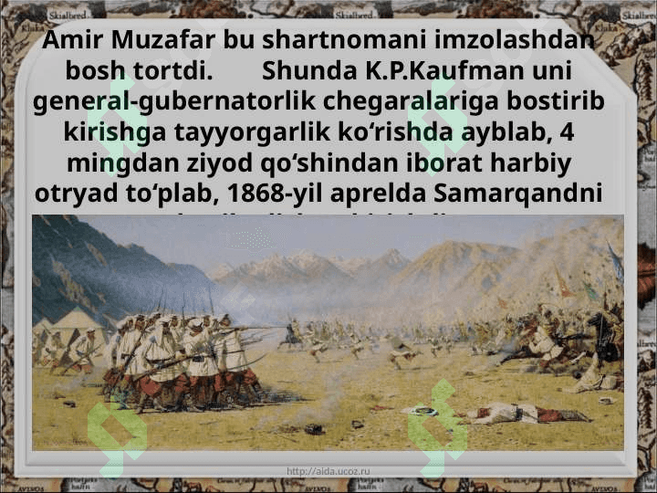 Buxoro amirligiga rossiya protector órnatilishi 9- ózb.pptx 4