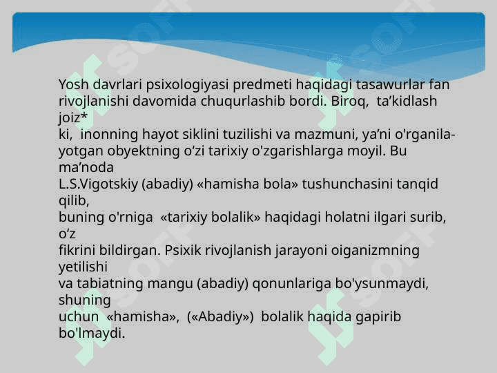Psixik rivojlanishda yosh davr inqirozi muammosi 2