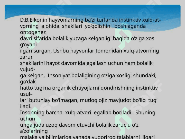Psixik rivojlanishda yosh davr inqirozi muammosi 3
