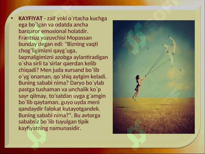 Hissiyot haqida tushuncha 8