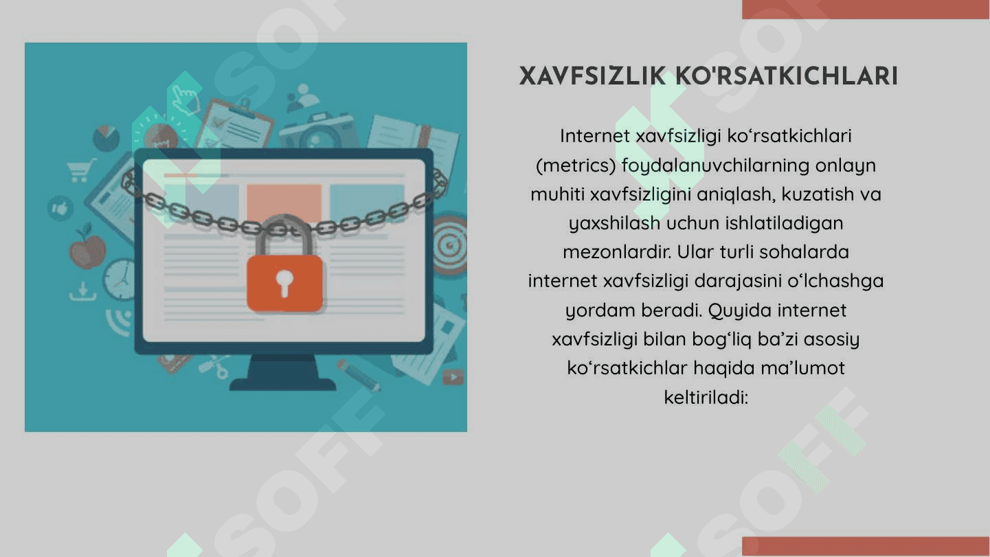 Tarmoq xavfsizligi ko'rsatkichlari Xavfsizlik o'lchovlarini tahlil qilish 4