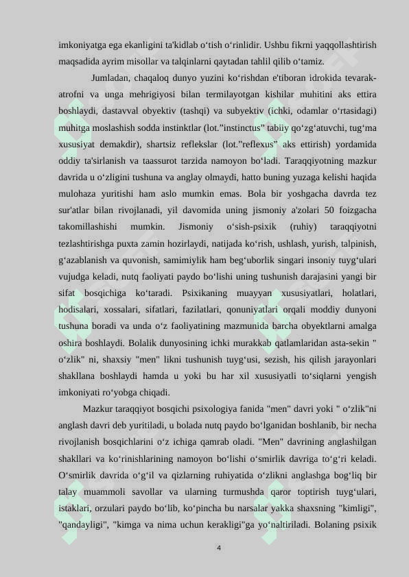 Umumiy psixologiyaning asosiy sohadagi tavsifi 4