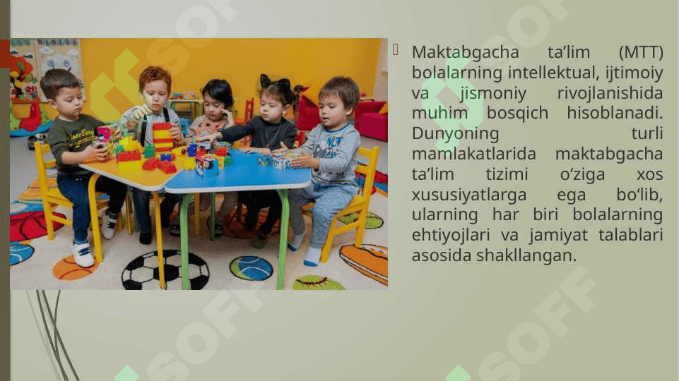 Xorij mamlakatlarida maktabgacha ta’lim tizimi 2