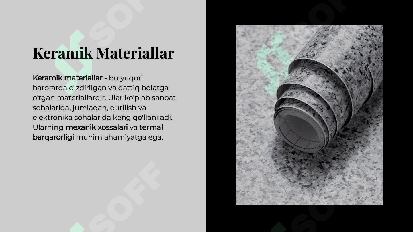 Keramik devorbop materiallar tuproqli jinslar va ularning xossalarini boshqarish usullari 3