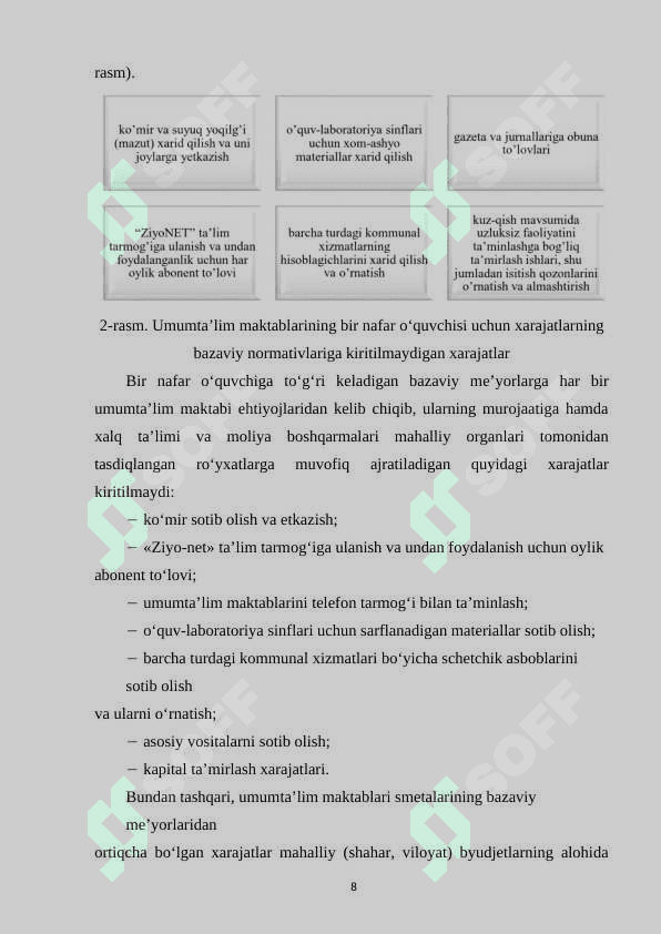 Umumta'lim maktablarida xarajatlarni rejalashtirish va moliyalashtirish asoslari 8