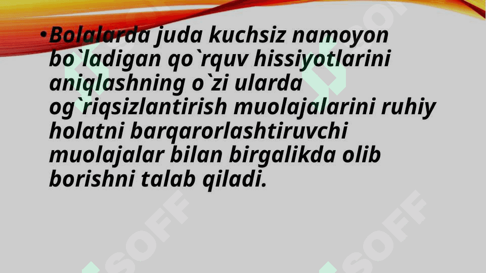 Bolalar yoshida ruxiy holatni barqarorlashtiruvchi muolajalar bilan tanishish 7