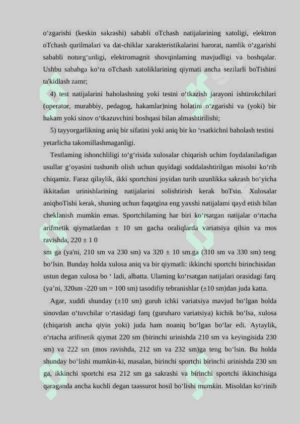 Testlarning ishonchliligini axborotliligini aniqlash 4