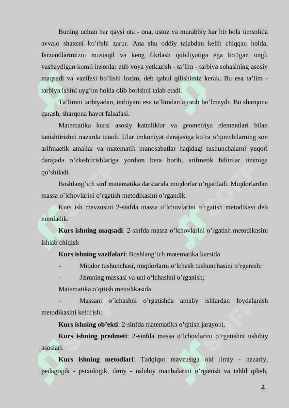 2-SINFDA MASSA O'LCHOV BIRLIKLARI O'RGATISH METODIKASI 4