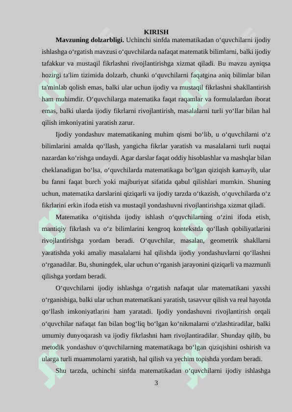 Uchinchi sinfda matematikadan o‘quvchilarni ijodiy ishlashga o‘rgatish metodikasi 3
