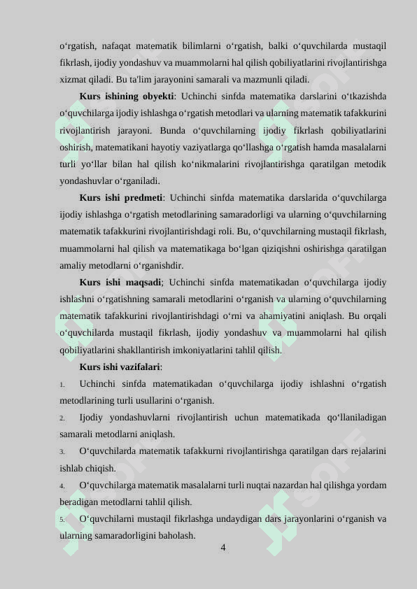 Uchinchi sinfda matematikadan o‘quvchilarni ijodiy ishlashga o‘rgatish metodikasi 4