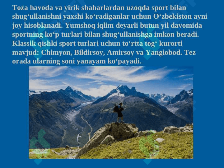 EKSTRIMAL TURIZM VA TURIZMDAGI AHAMIYATI 2