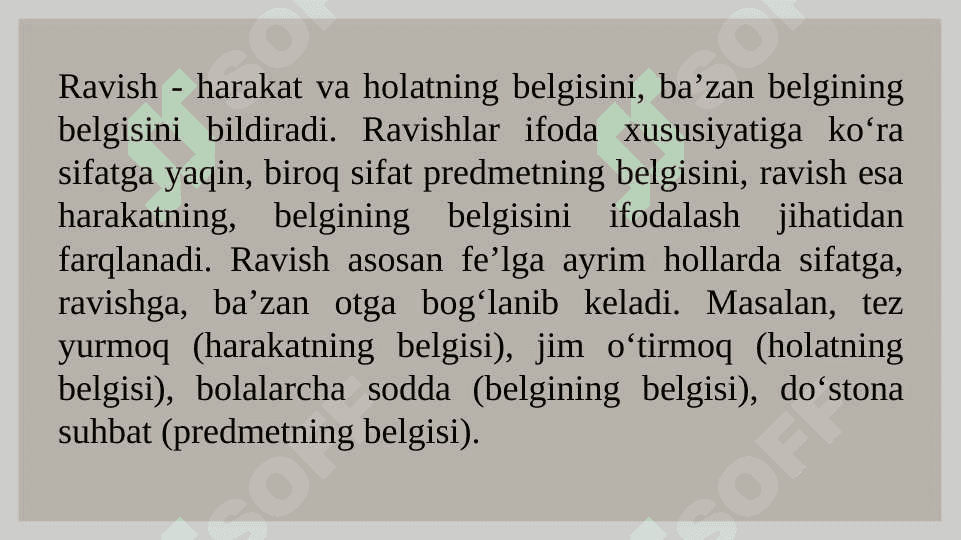 RAVISH SO‘Z TURKUMI VA UNING LEKSIK-GRAMMATIK  XUSUSIYATLARI 5