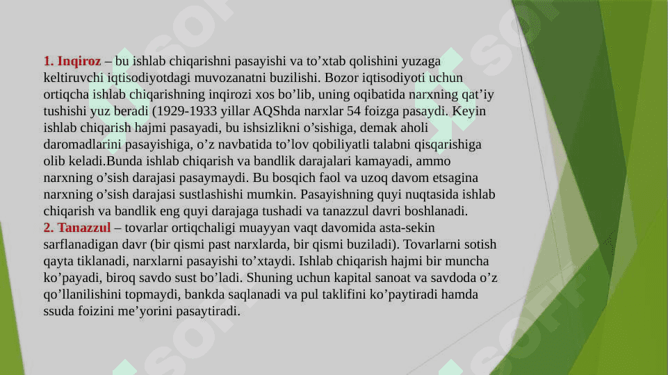 Mavzu:Iqtisodiy davrlar va tebranishlar 4
