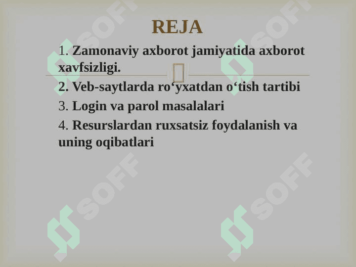 Axborot xavfsizligini ta’minlash usullari. 2