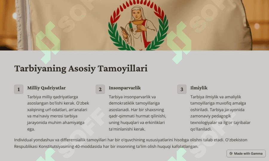 Jamoani rivojlantirishda tarbiya usullari 3