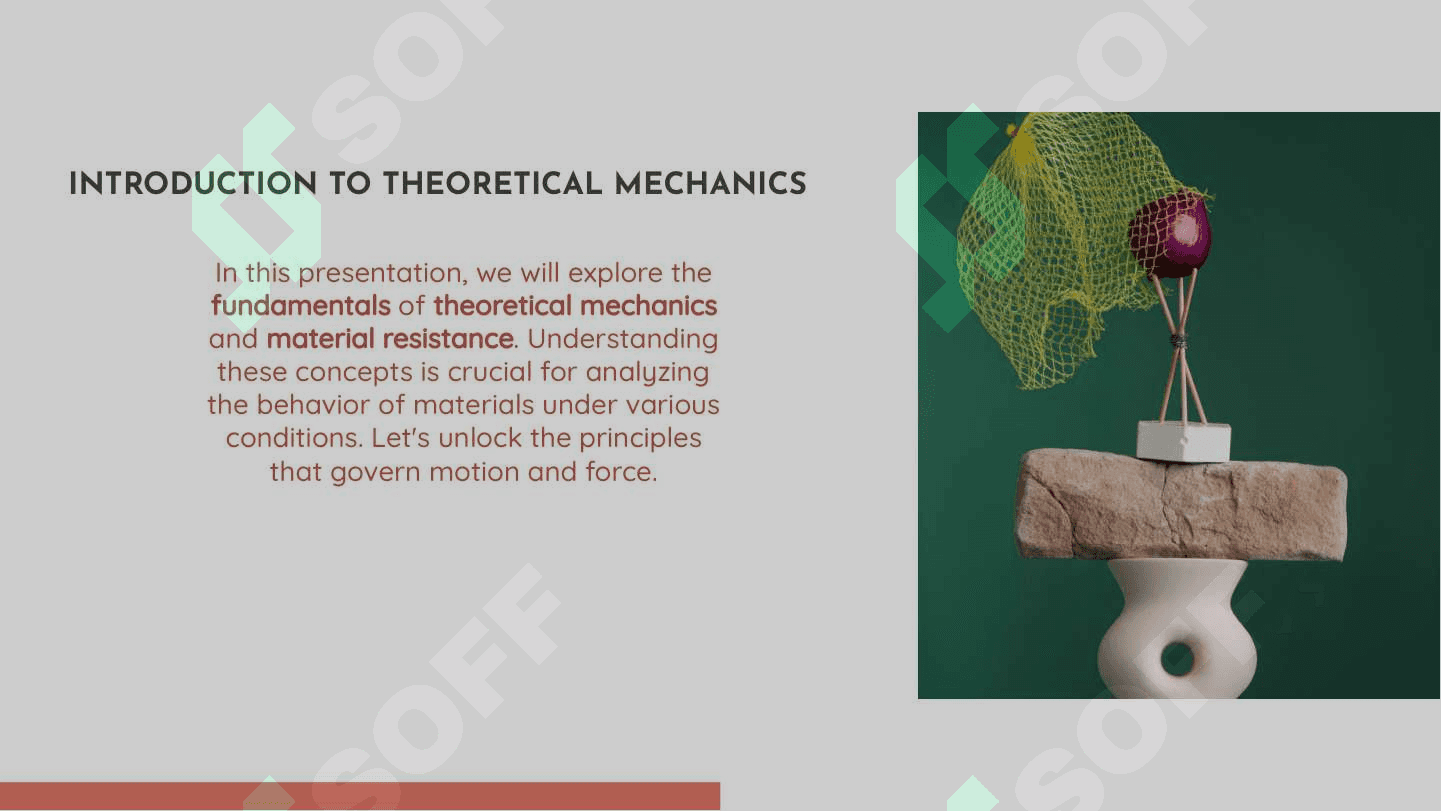 Theoretical mechanics and resistance of materials 2