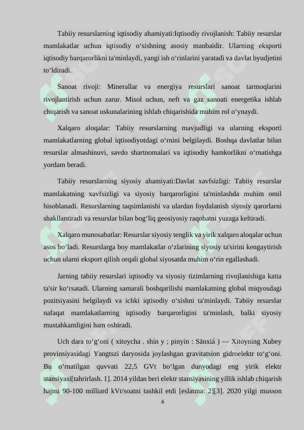 JARNING SIYOSIY, IQTISODIY, IJTIMOIY GEOGRAFIK XUSUSIYATLARI 6