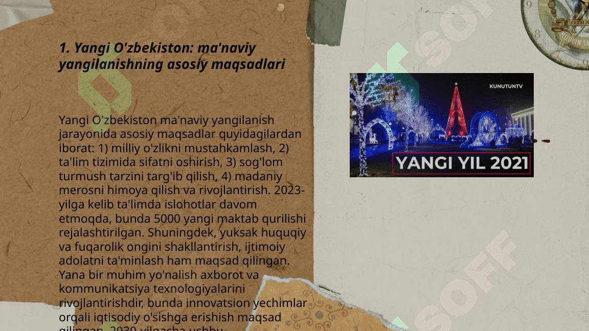 Yangi Õzbekistonda amalga oshirilayotgan ma'naviy õzgarishlar 3
