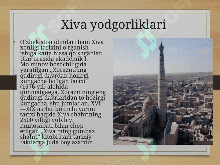 O'zbekistonning tabiat yodgorliklari va tarixiy obidalari 4