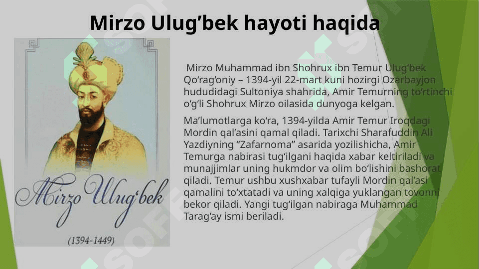 Mirzo Ulugbek – Davlat Arbobi va Buyuk Olim 3