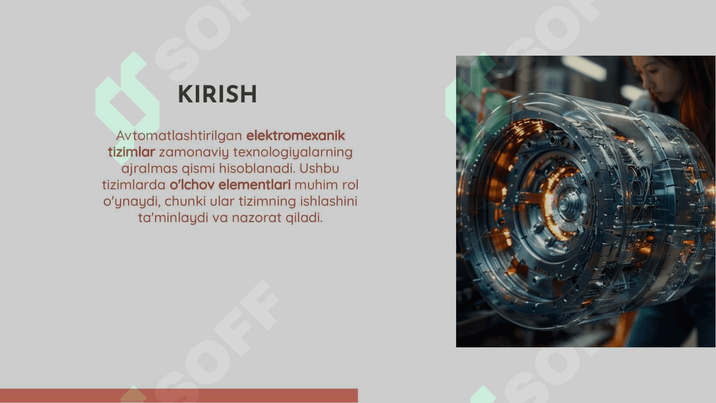 Avtomatlashtirilgan elektromexanik tizimlarni o'lchov elementlari 2