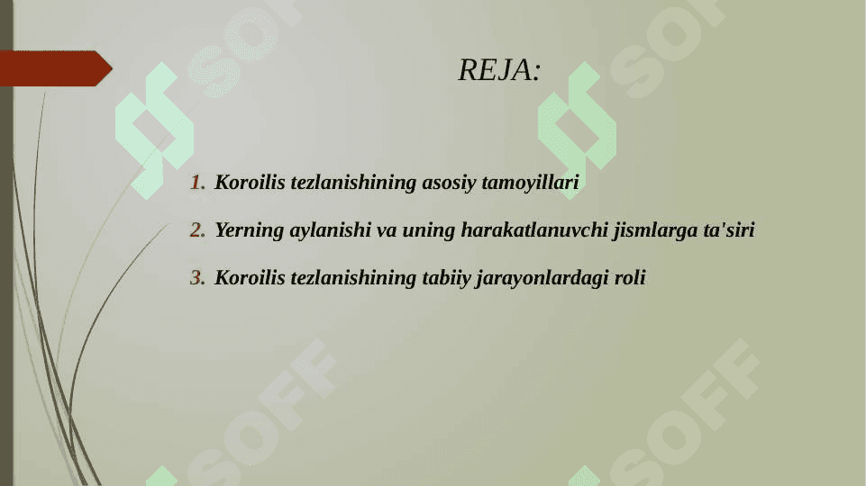 KOROILIS TEZLANISH. 2