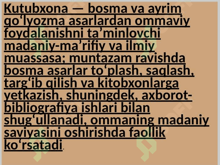 Kutubxonaning mediata‘lim, mediasavodxonlikdagi  muhim ahamiyati. 3