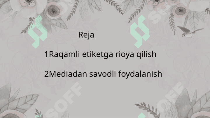 Raqamli etiketga rioya qilish mediadan savodli foydalanishning majburiy talabi 2