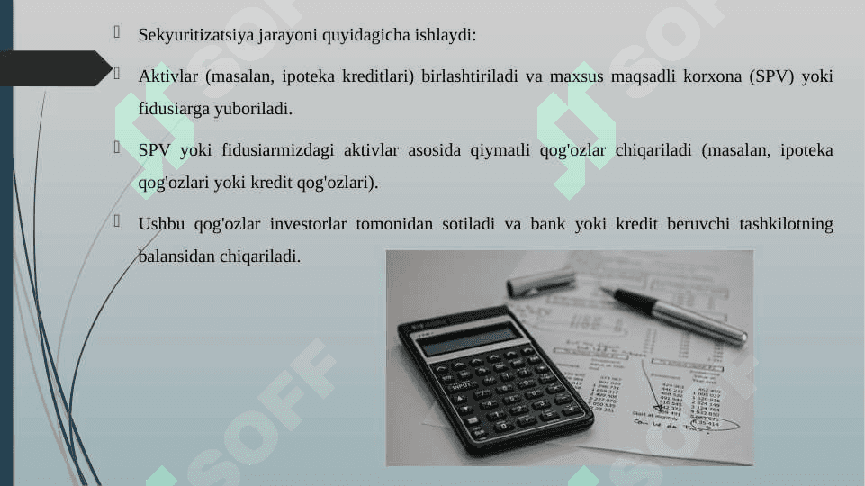 KREDIT SOTISH VA SEKYURITIZATSIYA JARAYONI 5