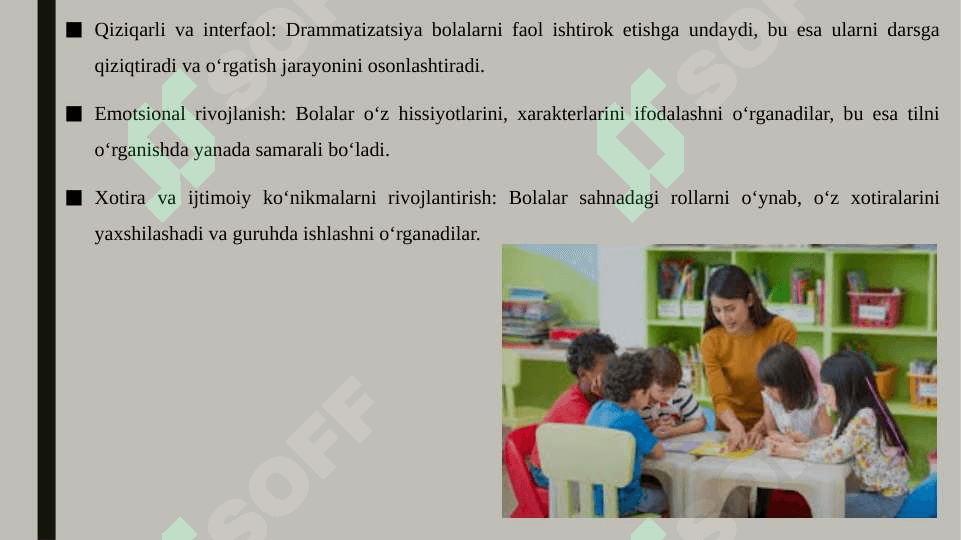 Maktabgacha yoshdagi bolalarning ingliz tilini o'rganishda drammatizatsiya usulidan foydalanish 4