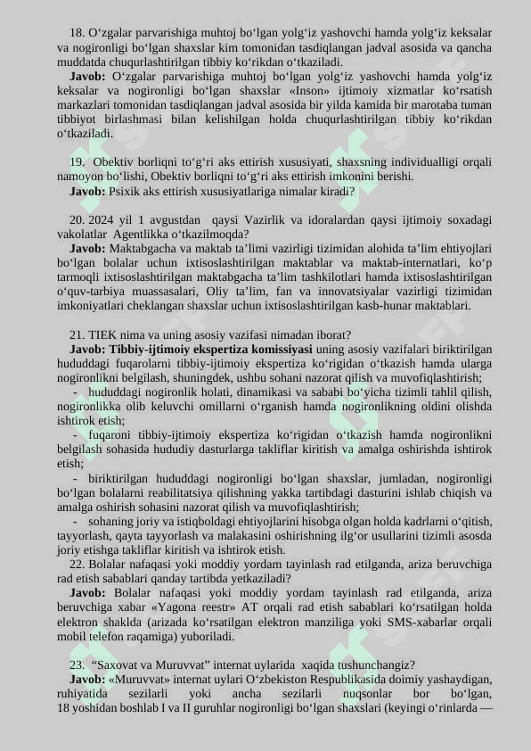 Argos savollar javob javobi 4