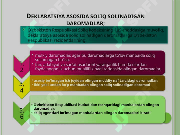 Jismoniy shaxslar daromadidan deklaratsiya solig'i 2