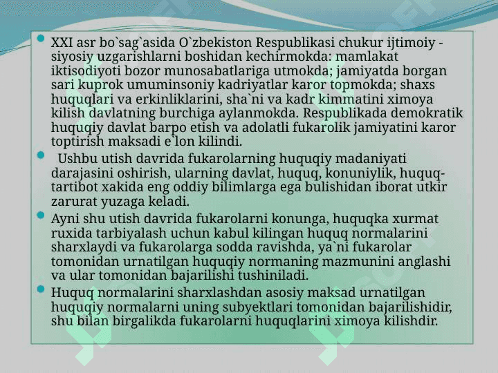 Huquqiy normalarini sharhlash 3